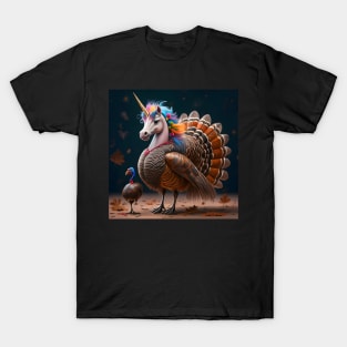 Unicorns Crashing Thanksgiving!!! T-Shirt